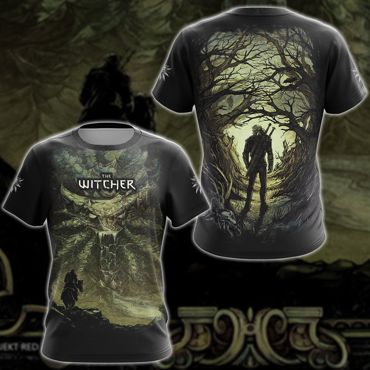 The Witcher Video Game 3D All Over Printed T-shirt Tank Top Zip Hoodie Pullover Hoodie Hawaiian Shirt Beach Shorts Jogger T-shirt