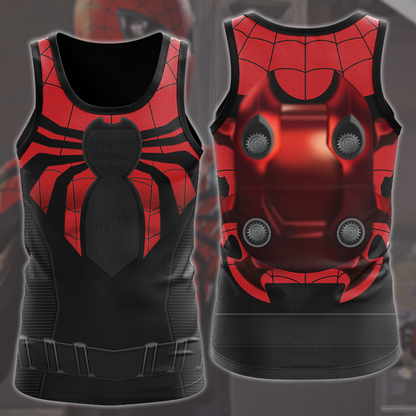 Spider-Man 2 Peter Parker Superior Suit Cosplay Video Game All Over Printed T-shirt Tank Top Zip Hoodie Pullover Hoodie Hawaiian Shirt Beach Shorts Joggers 2 Tank Top