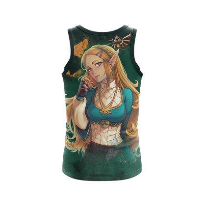 Princess Zelda The Legend of Zelda All Over Print T-shirt Zip Hoodie Pullover Hoodie
