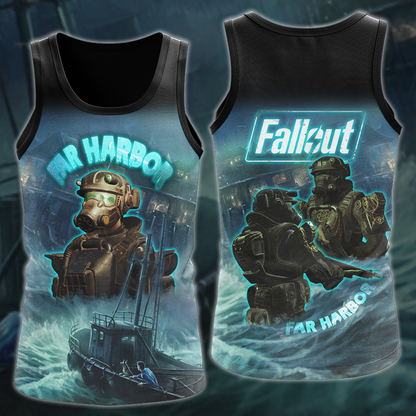 Fallout 4: Far Harbour Video Game 3D All Over Printed T-shirt Tank Top Zip Hoodie Pullover Hoodie Hawaiian Shirt Beach Shorts Jogger Tank Top