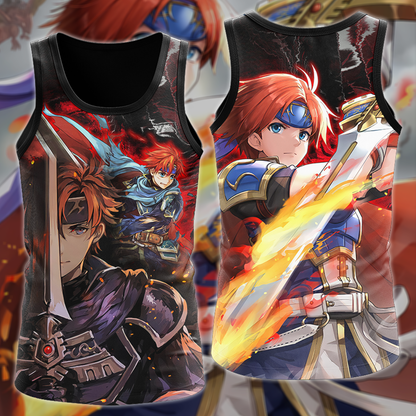 Fire Emblem Roy Video Game 3D All Over Print T-shirt Tank Top Zip Hoodie Pullover Hoodie Hawaiian Shirt Beach Shorts Jogger Tank Top