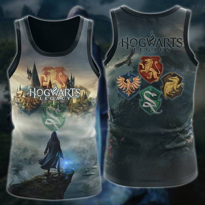 Hogwarts Legacy Video Game 3D All Over Printed T-shirt Tank Top Zip Hoodie Pullover Hoodie Hawaiian Shirt Beach Shorts Jogger Tank Top