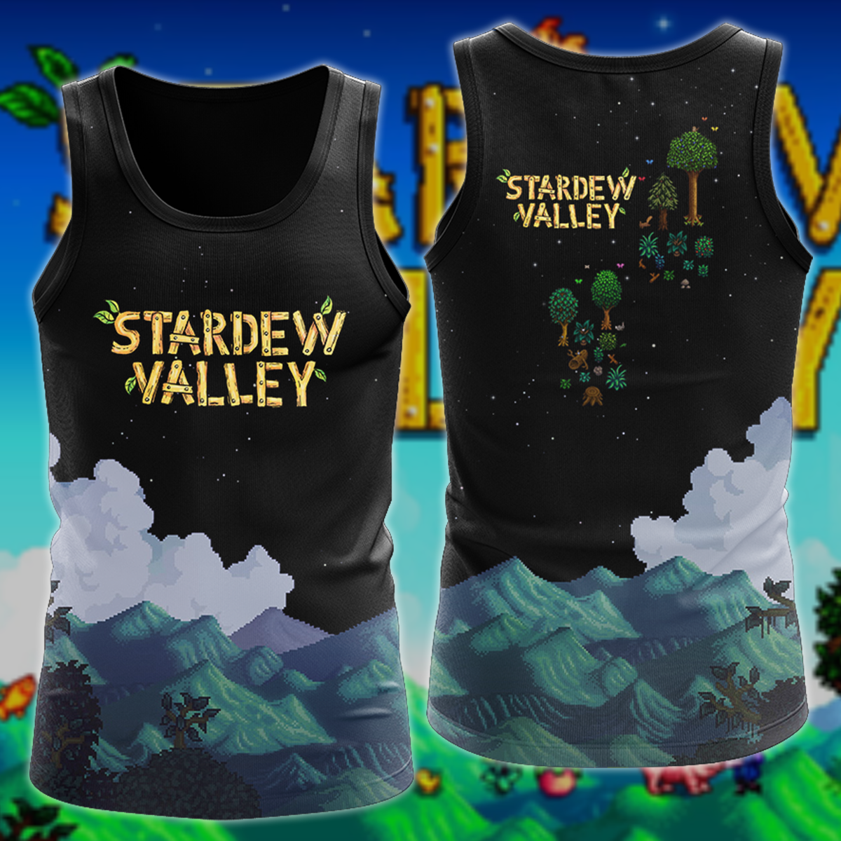 Stardew Valley Video Game 3D All Over Print T-shirt Tank Top Zip Hoodie Pullover Hoodie Hawaiian Shirt Beach Shorts Jogger Tank Top