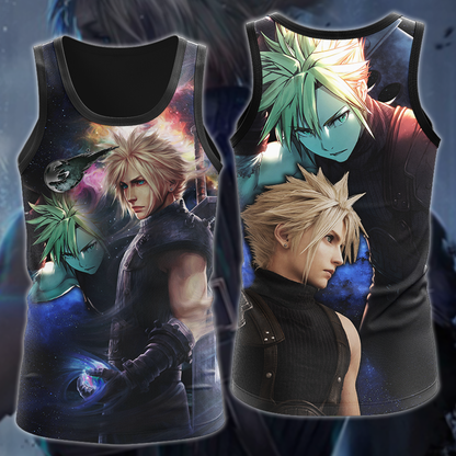 Final Fantasy VII Tidus Video Game 3D All Over Print T-shirt Tank Top Zip Hoodie Pullover Hoodie Hawaiian Shirt Beach Shorts Jogger Tank Top