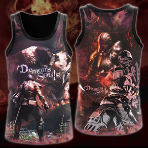 Demon's Souls Video Game 3D All Over Printed T-shirt Tank Top Zip Hoodie Pullover Hoodie Hawaiian Shirt Beach Shorts Jogger Tank Top S 