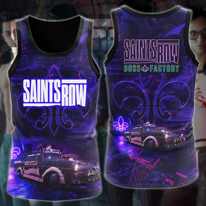 Saints Row Video Game 3D All Over Print T-shirt Tank Top Zip Hoodie Pullover Hoodie Hawaiian Shirt Beach Shorts Jogger Tank Top