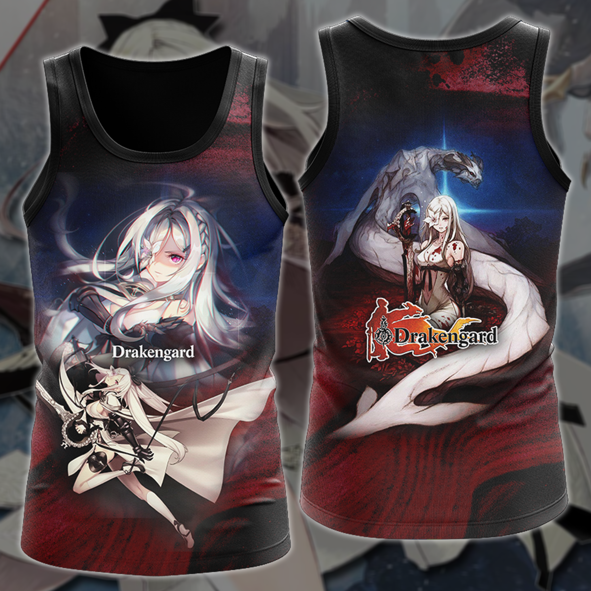 Drakengard Zero Video Game 3D All Over Printed T-shirt Tank Top Zip Hoodie Pullover Hoodie Hawaiian Shirt Beach Shorts Jogger Tank Top
