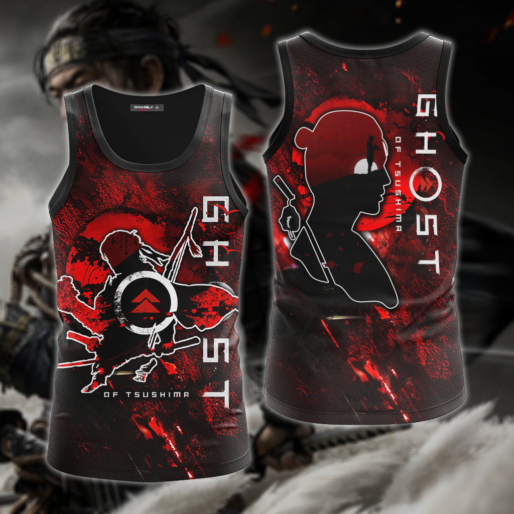 Ghost of Tsushima 3D All Over Print T-shirt Tank Top Zip Hoodie Pullover Hoodie Hawaiian Shirt Beach Shorts Jogger Tank Top