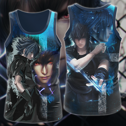 Final Fantasy XV Noctis Lucis Video Game 3D All Over Print T-shirt Tank Top Zip Hoodie Pullover Hoodie Hawaiian Shirt Beach Shorts Jogger Tank Top
