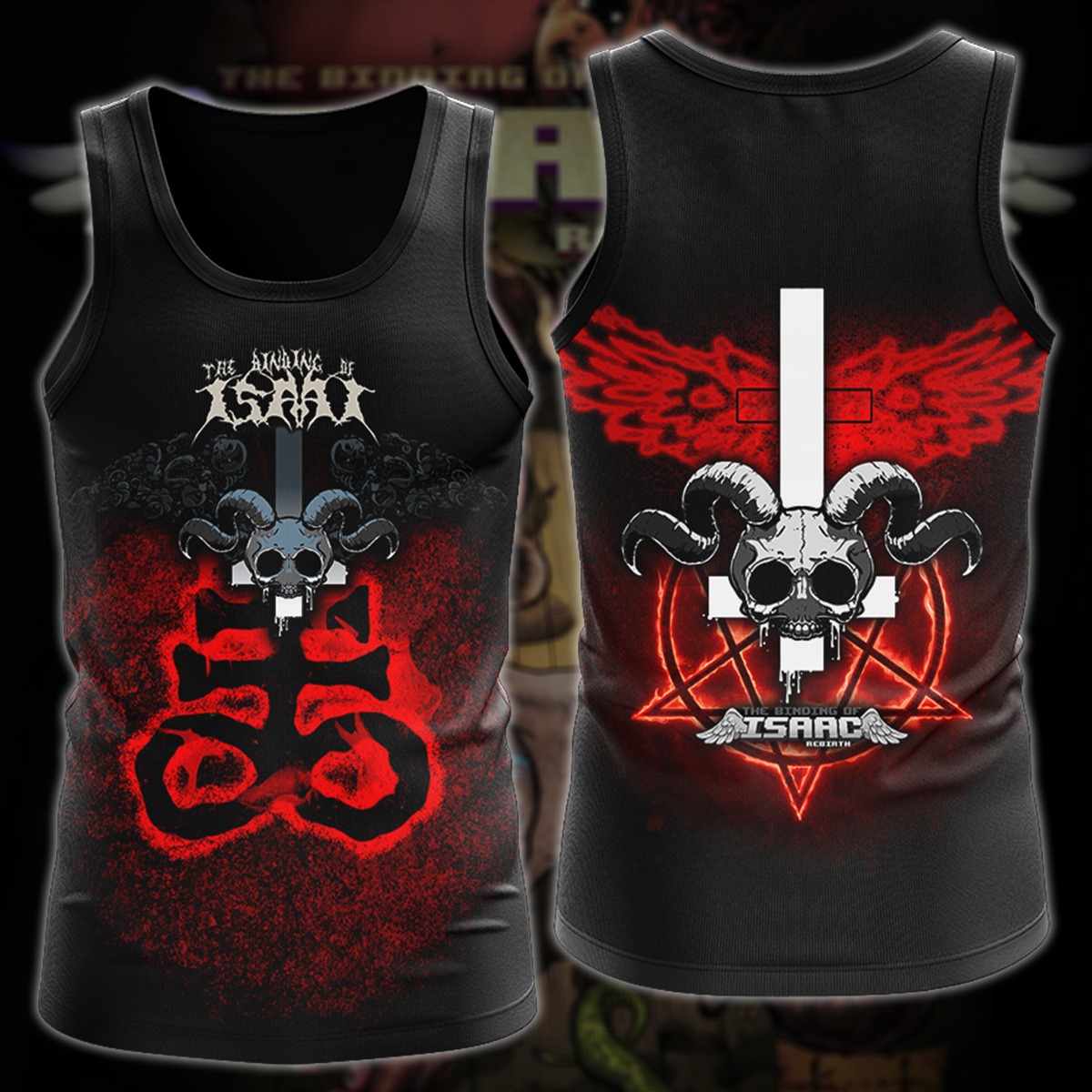 The Binding of Isaac: Rebirth Video Game 3D All Over Printed T-shirt Tank Top Zip Hoodie Pullover Hoodie Hawaiian Shirt Beach Shorts Jogger Tank Top