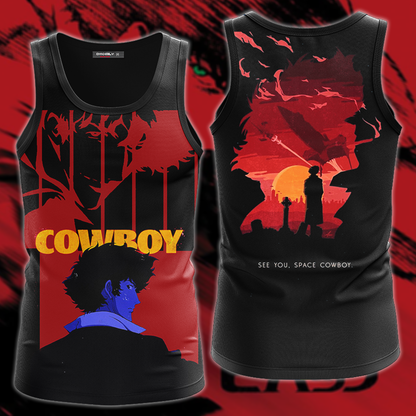 Cowboy Bebop 3D All Over Print T-shirt Tank Top Zip Hoodie Pullover Hoodie Hawaiian Shirt Beach Shorts Jogger Tank Top