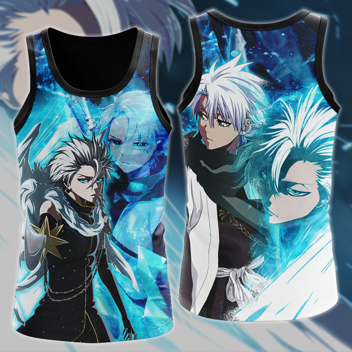Bleach Toshiro Hitsugaya Anime Manga 3D All Over Print T-shirt Tank Top Zip Hoodie Pullover Hoodie Hawaiian Shirt Beach Shorts Jogger Tank Top