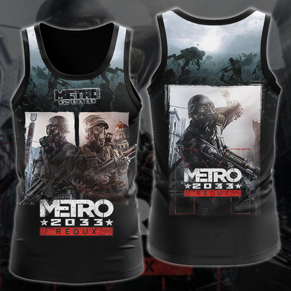 Metro 2033 Redux Video Game 3D All Over Printed T-shirt Tank Top Zip Hoodie Pullover Hoodie Hawaiian Shirt Beach Shorts Jogger Tank Top