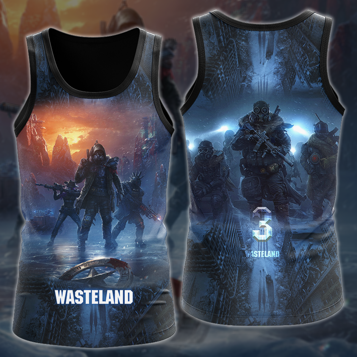 Wasteland 3 Video Game 3D All Over Printed T-shirt Tank Top Zip Hoodie Pullover Hoodie Hawaiian Shirt Beach Shorts Jogger Tank Top