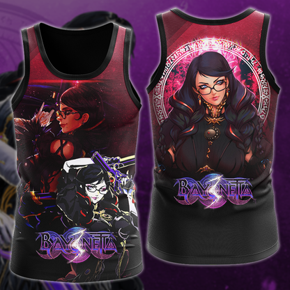 Bayonetta Video Game 3D All Over Print T-shirt Tank Top Zip Hoodie Pullover Hoodie Hawaiian Shirt Beach Shorts Jogger Tank Top