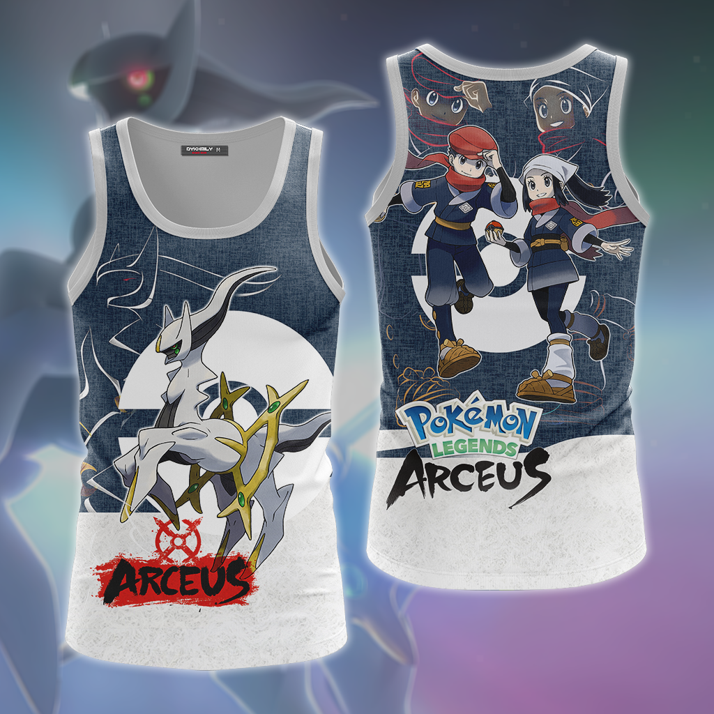 Pokémon Legends: Arceus 3D All Over Print T-shirt Tank Top Zip Hoodie Pullover Hoodie Hawaiian Shirt Beach Shorts Jogger Tank Top