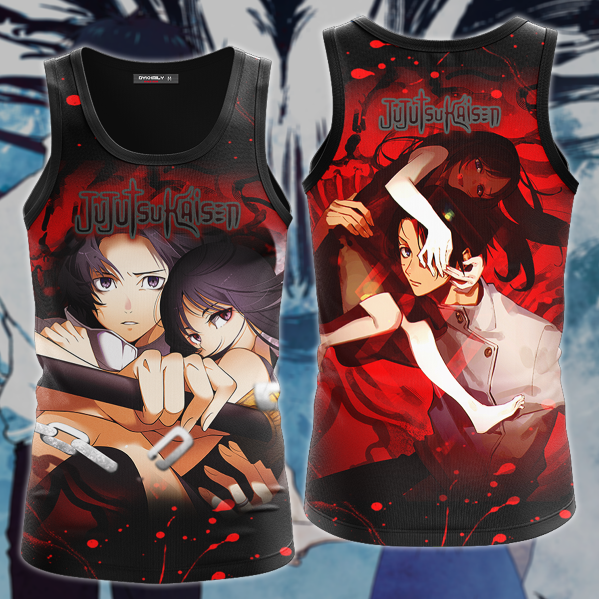Jujutsu Kaisen Yuta & Rika Human Form 3D All Over Print T-shirt Tank Top Zip Hoodie Pullover Hoodie Hawaiian Shirt Beach Shorts Jogger Tank Top