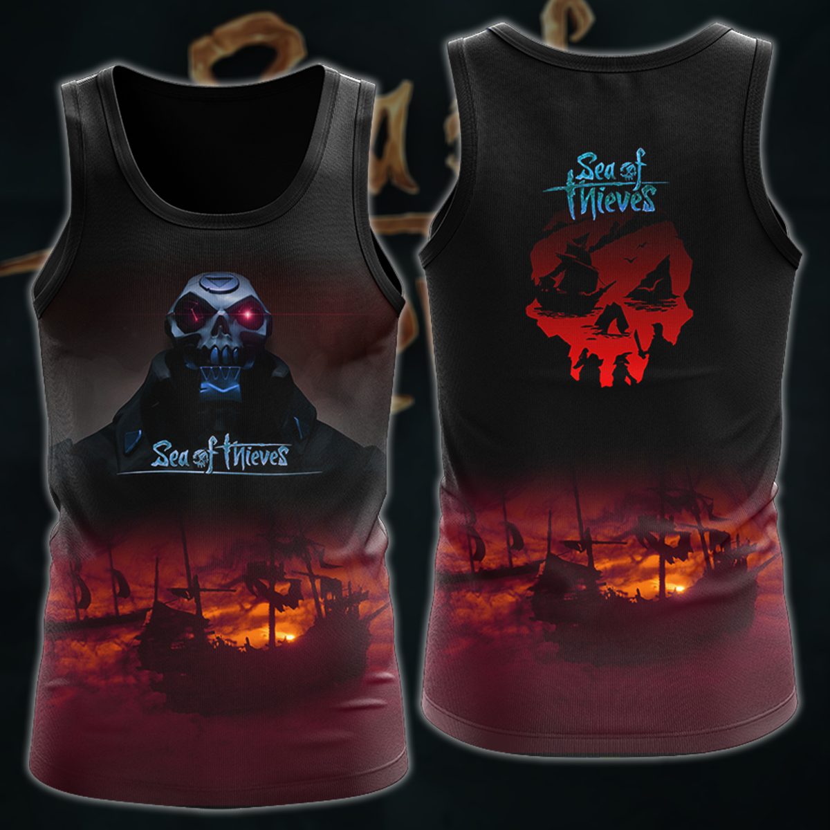 Sea of Thieves Video Game 3D All Over Printed T-shirt Tank Top Zip Hoodie Pullover Hoodie Hawaiian Shirt Beach Shorts Jogger Tank Top