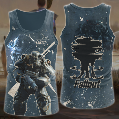 Fallout 4 Video Game 3D All Over Printed T-shirt Tank Top Zip Hoodie Pullover Hoodie Hawaiian Shirt Beach Shorts Jogger Tank Top
