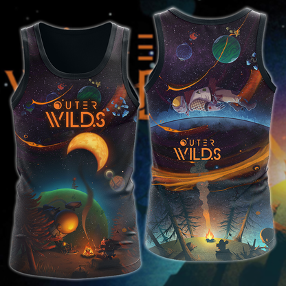 Outer Wilds Video Game 3D All Over Print T-shirt Tank Top Zip Hoodie Pullover Hoodie Hawaiian Shirt Beach Shorts Jogger Tank Top