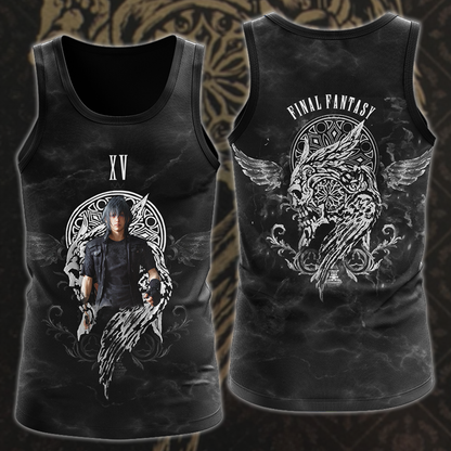 Final Fantasy XV Video Game 3D All Over Printed T-shirt Tank Top Zip Hoodie Pullover Hoodie Hawaiian Shirt Beach Shorts Jogger Tank Top