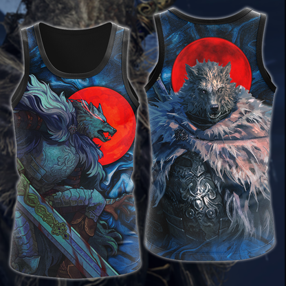 Elden Ring Blaidd Video Game 3D All Over Print T-shirt Tank Top Zip Hoodie Pullover Hoodie Hawaiian Shirt Beach Shorts Jogger Tank Top