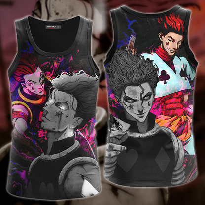 Hunter x Hunter Hisoka 3D All Over Print T-shirt Tank Top Zip Hoodie Pullover Hoodie Hawaiian Shirt Beach Shorts Jogger Tank Top