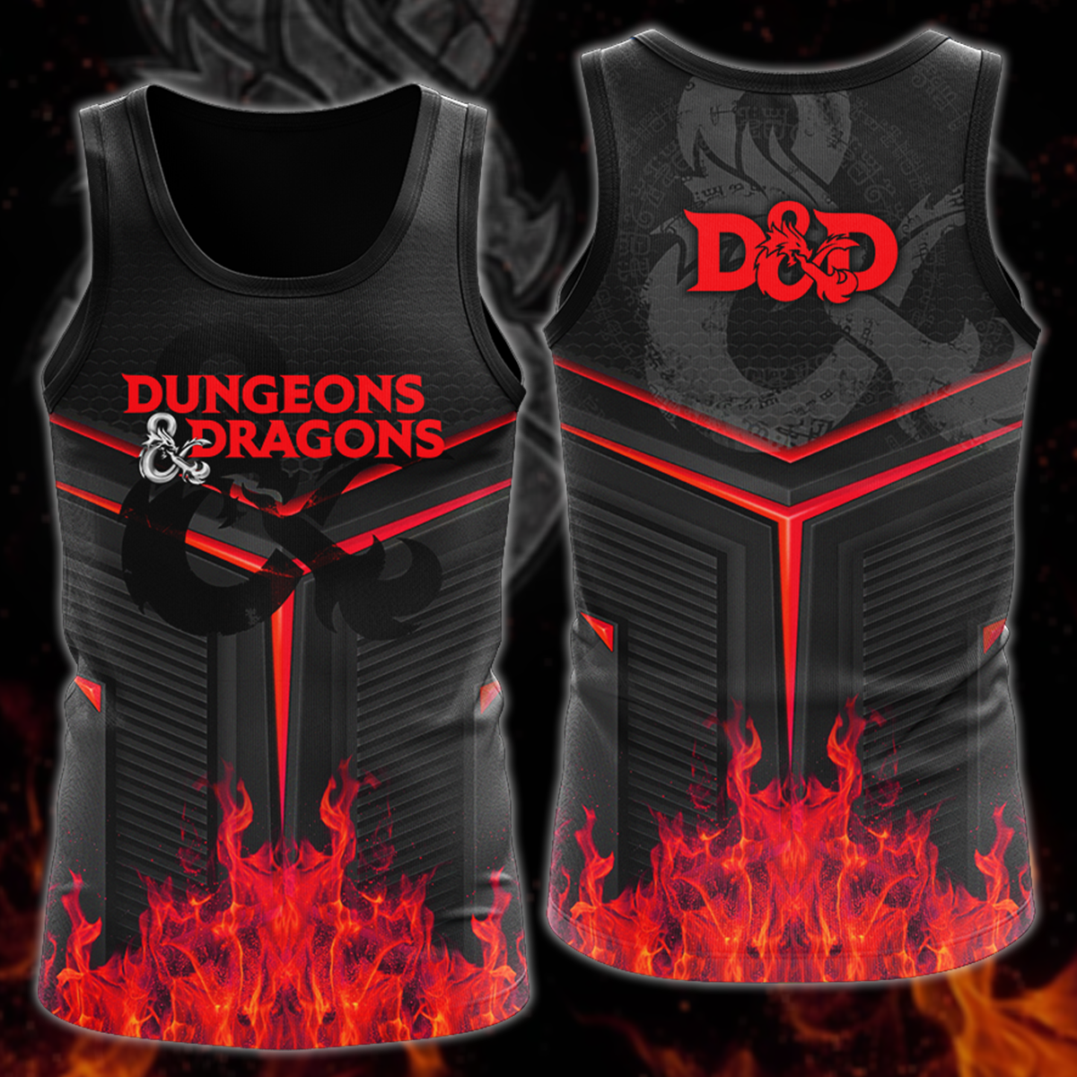 Dungeons And Dragons Video Game 3D All Over Print T-shirt Tank Top Zip Hoodie Pullover Hoodie Hawaiian Shirt Beach Shorts Jogger Tank Top