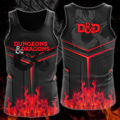 Dungeons And Dragons Video Game 3D All Over Print T-shirt Tank Top Zip Hoodie Pullover Hoodie Hawaiian Shirt Beach Shorts Jogger Tank Top