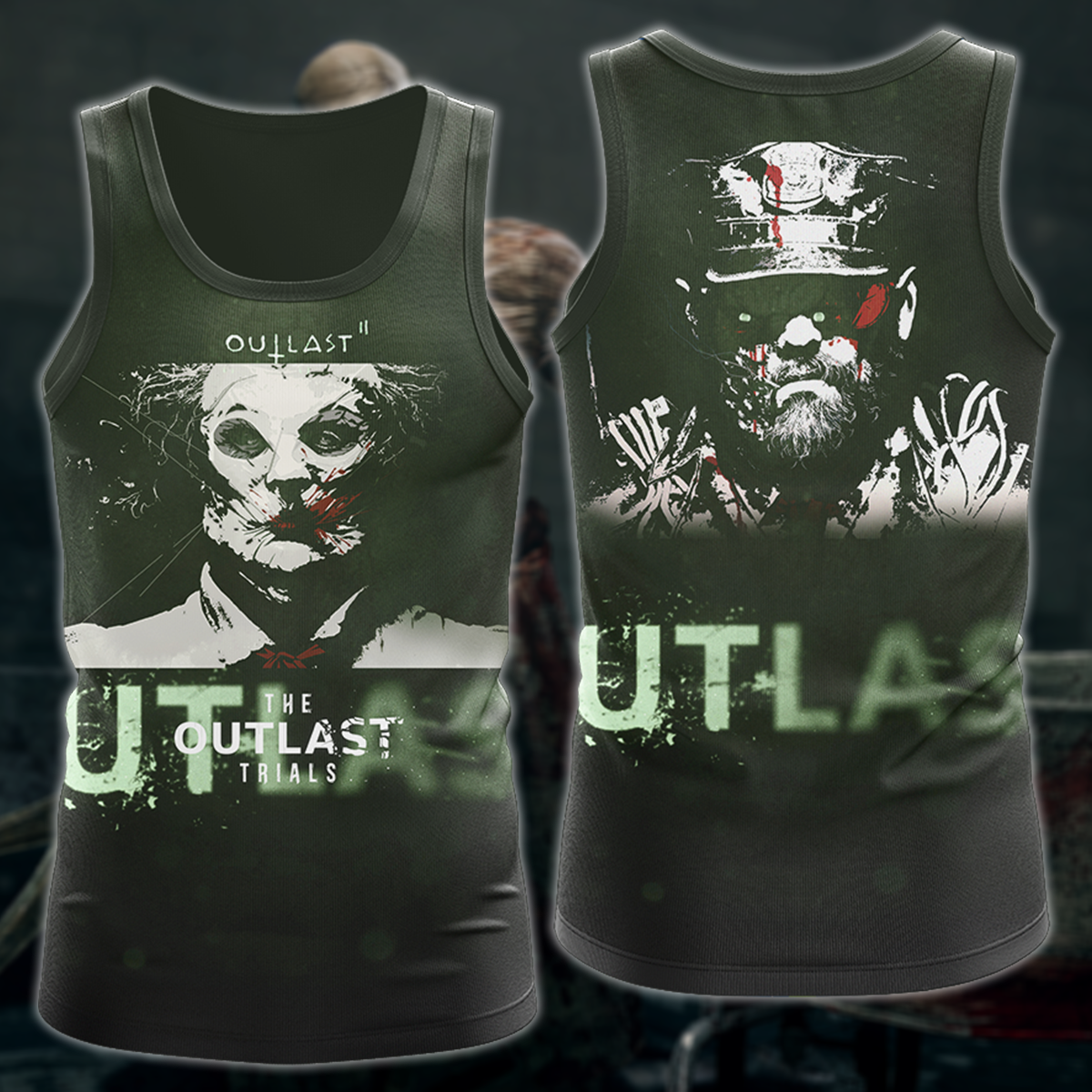Outlast Video Game 3D All Over Print T-shirt Tank Top Zip Hoodie Pullover Hoodie Hawaiian Shirt Beach Shorts Jogger Tank Top
