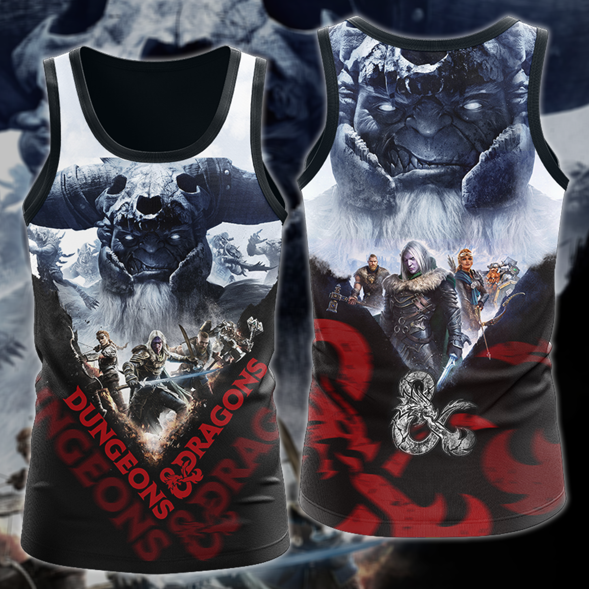 Dungeons And Dragons Video Game 3D All Over Print T-shirt Tank Top Zip Hoodie Pullover Hoodie Hawaiian Shirt Beach Shorts Jogger Tank Top