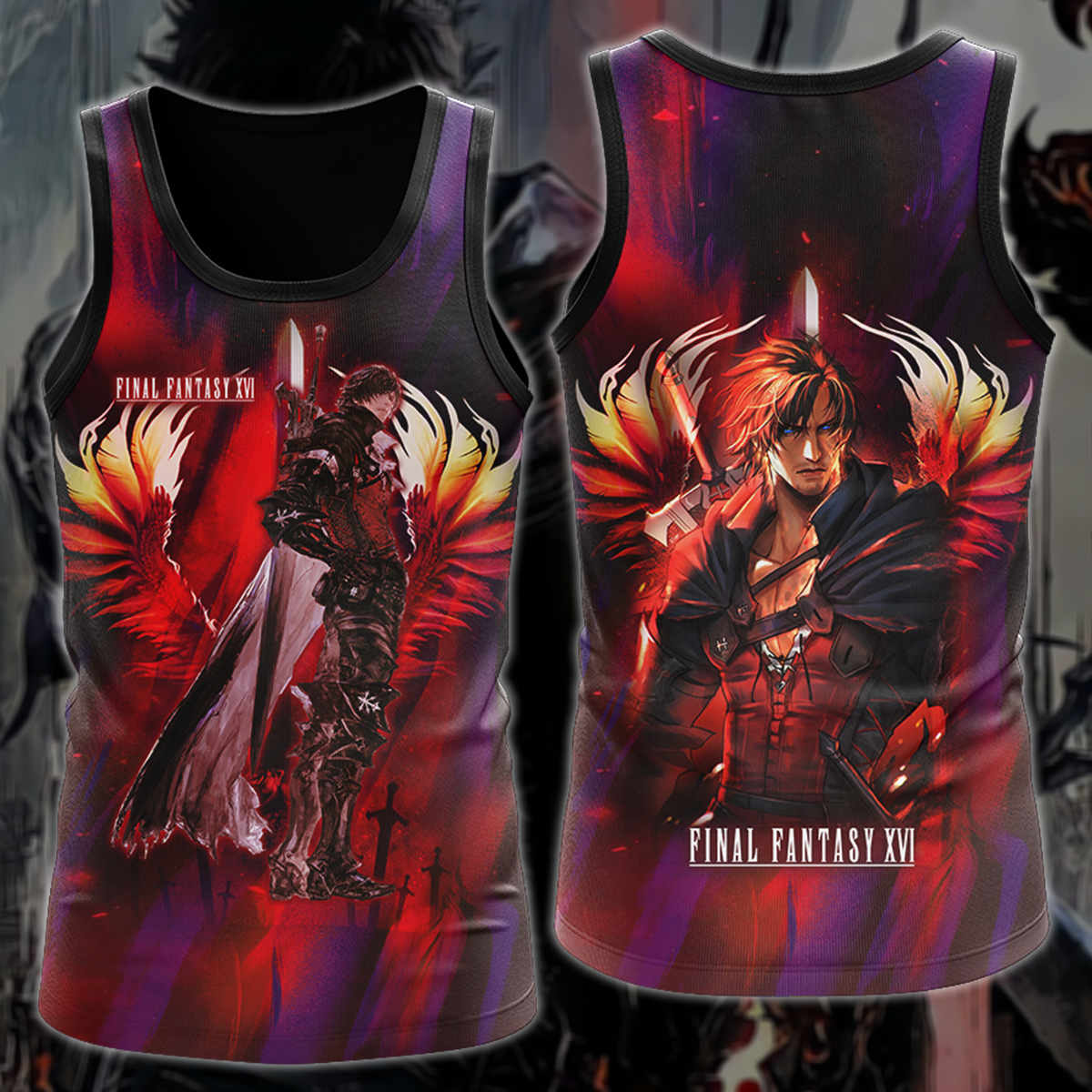 Final Fantasy XVI Video Game 3D All Over Printed T-shirt Tank Top Zip Hoodie Pullover Hoodie Hawaiian Shirt Beach Shorts Jogger Tank Top