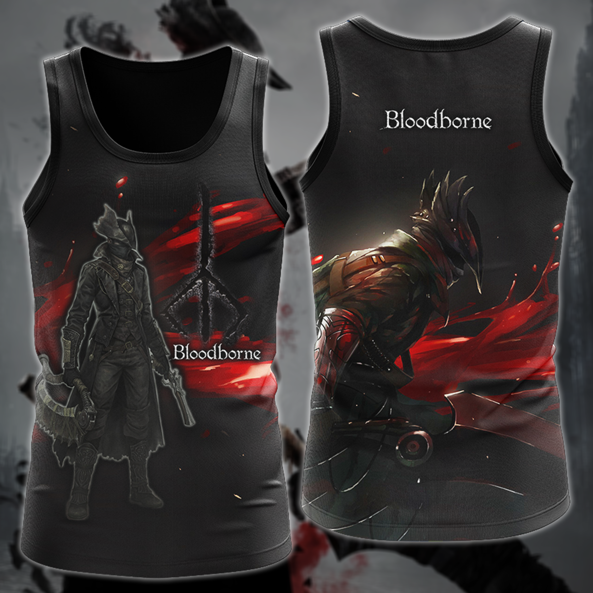 Bloodborne Video Game 3D All Over Printed T-shirt Tank Top Zip Hoodie Pullover Hoodie Hawaiian Shirt Beach Shorts Jogger Tank Top