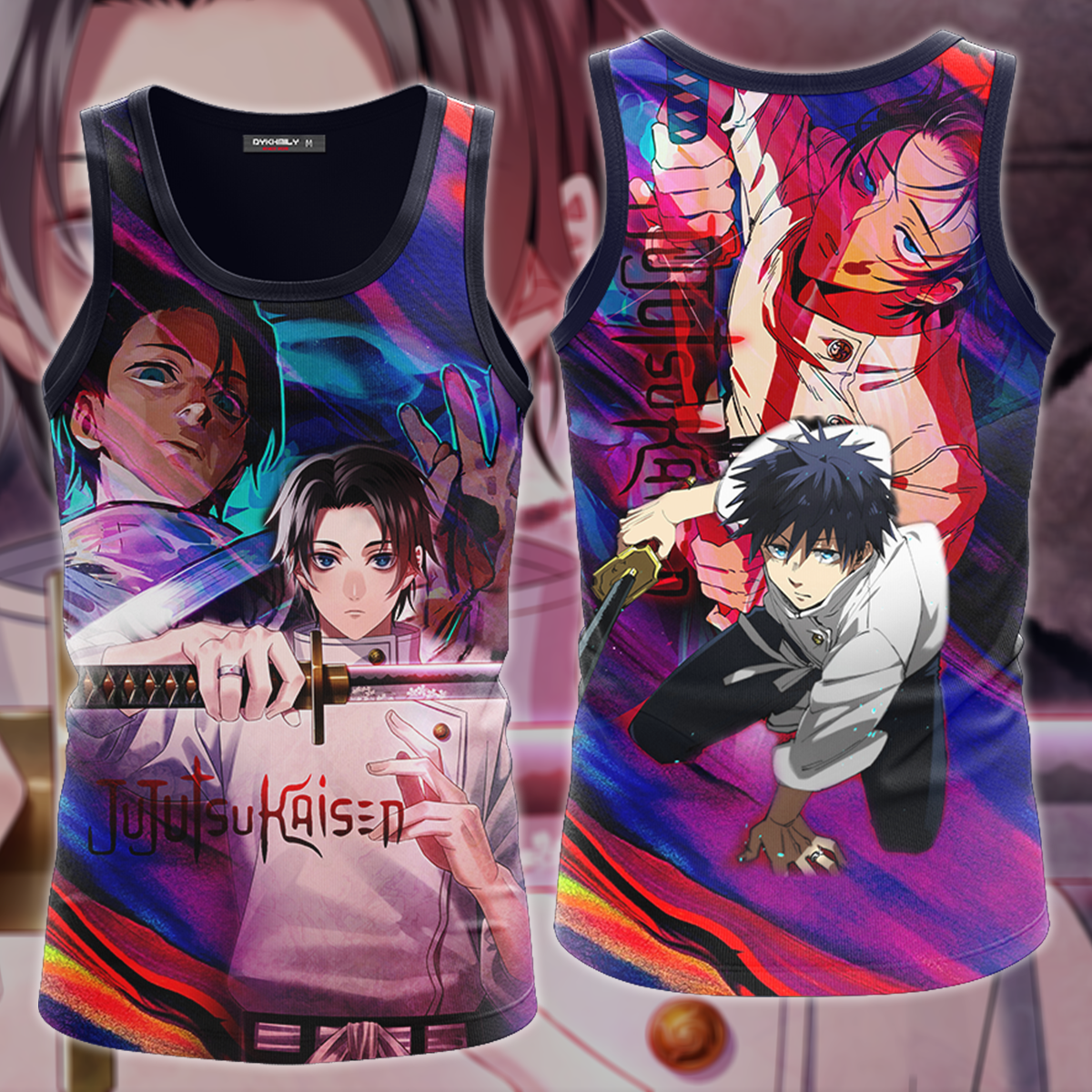 Jujutsu Kaisen Yuta Okkotsu 3D All Over Print T-shirt Tank Top Zip