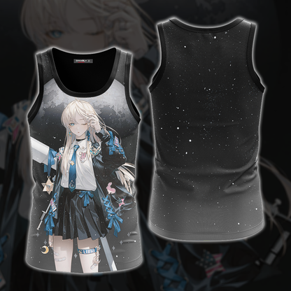 Luna Anime Girl All Over Print T-shirt Tank Top Zip Hoodie Pullover Hoodie Tank Top