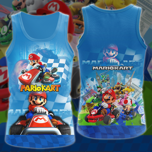 Mario Kart Video Game 3D All Over Printed T-shirt Tank Top Zip Hoodie Pullover Hoodie Hawaiian Shirt Beach Shorts Jogger Tank Top S 