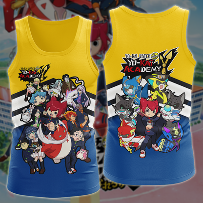 Yo-kai Watch Jam: Yo-kai Academy Y Video Game 3D All Over Printed T-shirt Tank Top Zip Hoodie Pullover Hoodie Hawaiian Shirt Beach Shorts Jogger Tank Top