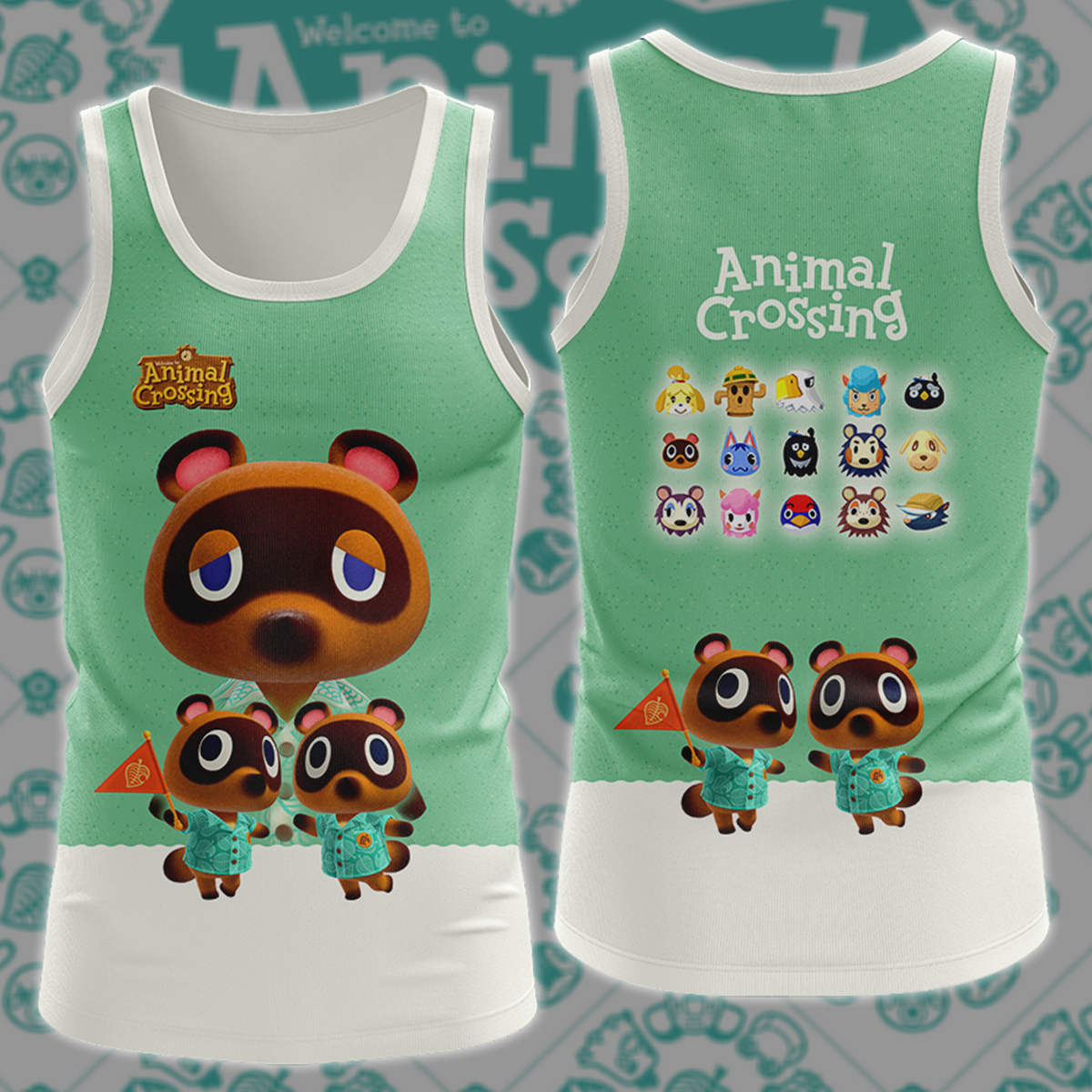 Animal Crossing Video Game 3D All Over Printed T-shirt Tank Top Zip Hoodie Pullover Hoodie Hawaiian Shirt Beach Shorts Jogger Tank Top