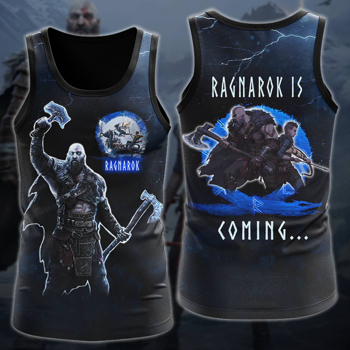 God Of War Ragnarok Video Game 3D All Over Printed T-shirt Tank Top Zip Hoodie Pullover Hoodie Hawaiian Shirt Beach Shorts Jogger Tank Top