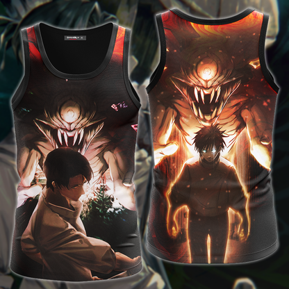 Jujutsu Kaisen Yuta & Cursed Rika 3D All Over Print T-shirt Tank Top Zip Hoodie Pullover Hoodie Hawaiian Shirt Beach Shorts Jogger Tank Top