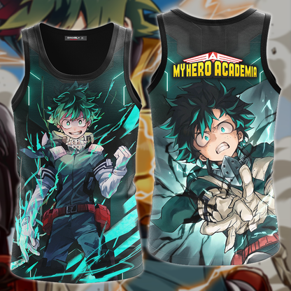 My Hero Academia Deku Midoriya Izuku 3D All Over Print T-shirt Tank Top Zip Hoodie Pullover Hoodie Hawaiian Shirt Beach Shorts Jogger Tank Top