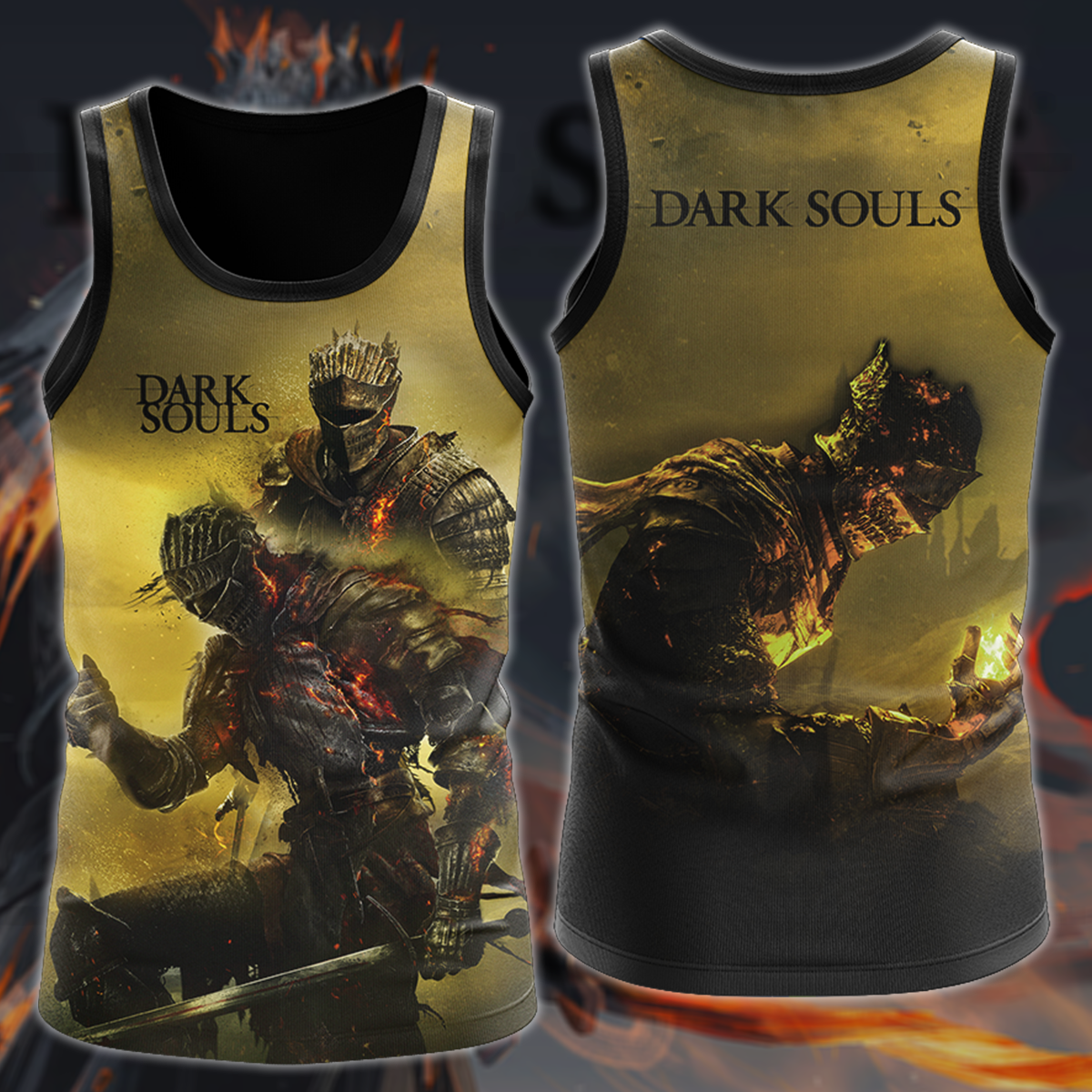 Dark Souls Video Game 3D All Over Print T-shirt Tank Top Zip Hoodie Pullover Hoodie Hawaiian Shirt Beach Shorts Jogger Tank Top