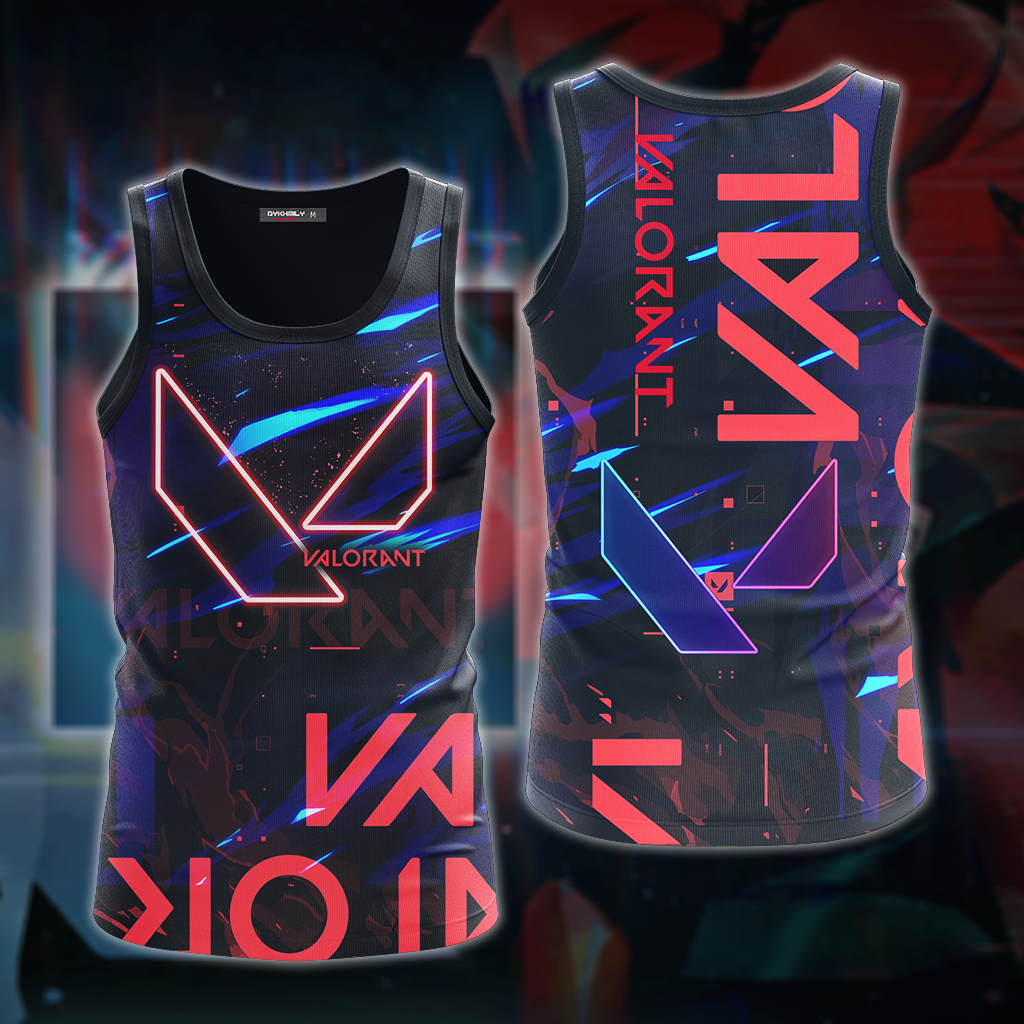 Valorant 3D All Over Print T-shirt Tank Top Zip Hoodie Pullover Hoodie Hawaiian Shirt Beach Shorts Jogger Tank Top