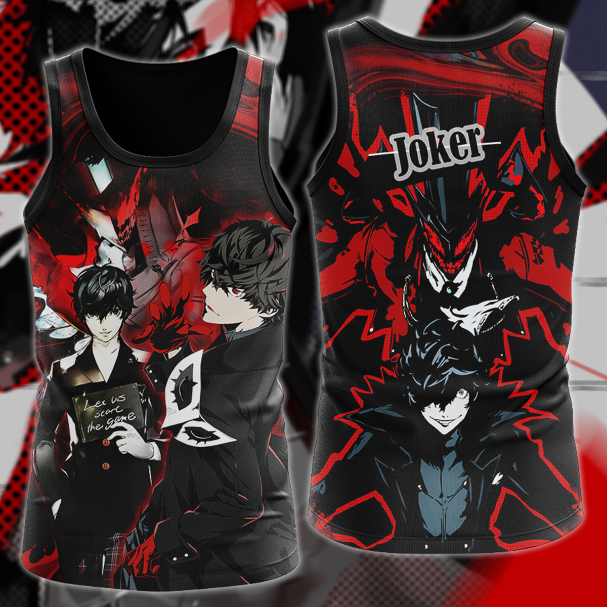 Persona 5 Strikers Joker Video Game 3D All Over Print T-shirt Tank Top Zip Hoodie Pullover Hoodie Hawaiian Shirt Beach Shorts Jogger Tank Top