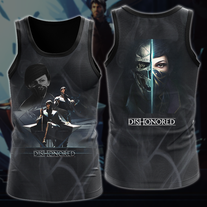 Dishonored 2 Video Game 3D All Over Printed T-shirt Tank Top Zip Hoodie Pullover Hoodie Hawaiian Shirt Beach Shorts Jogger Tank Top