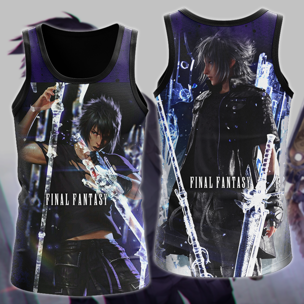 Final Fantasy XV Noctis Video Game 3D All Over Print T-shirt Tank Top Zip Hoodie Pullover Hoodie Hawaiian Shirt Beach Shorts Jogger Tank Top