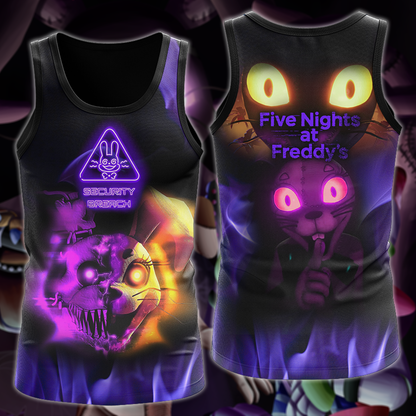 Five Nights at Freddy's: Security Breach Video Game 3D All Over Print T-shirt Tank Top Zip Hoodie Pullover Hoodie Hawaiian Shirt Beach Shorts Jogger Tank Top