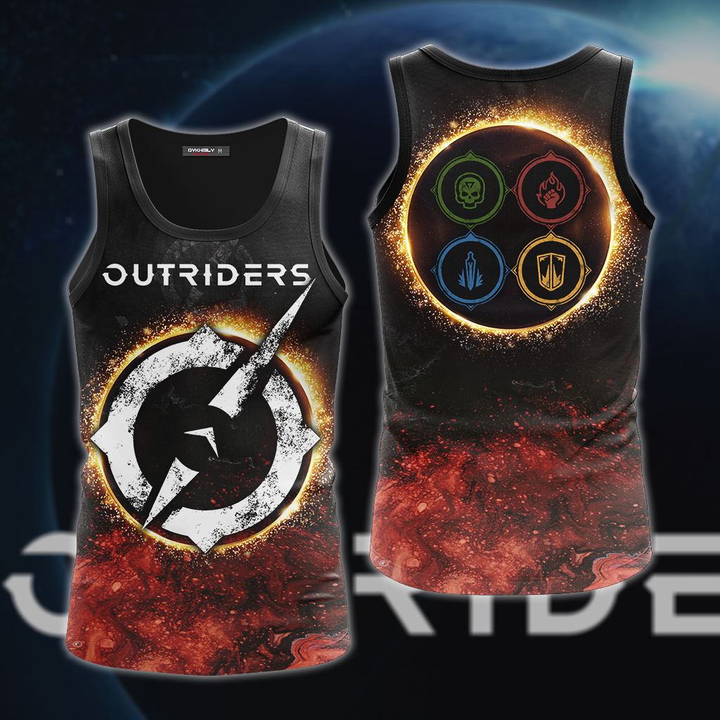 Outriders 3D All Over Print T-shirt Tank Top Zip Hoodie Pullover Hoodie Hawaiian Shirt Beach Shorts Jogger Tank Top