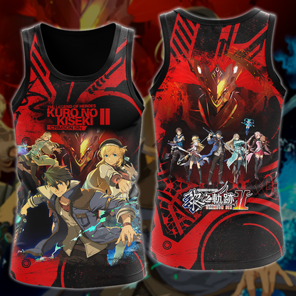 The Legend of Heroes: Kuro no Kiseki II – Crimson Sin Video Game 3D All Over Printed T-shirt Tank Top Zip Hoodie Pullover Hoodie Hawaiian Shirt Beach Shorts Jogger Tank Top