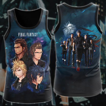 Final Fantasy XV Video Game 3D All Over Printed T-shirt Tank Top Zip Hoodie Pullover Hoodie Hawaiian Shirt Beach Shorts Jogger Tank Top